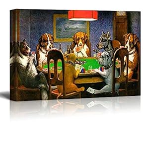 Pokers Dogs (or Dogs Playing Cards) by C...