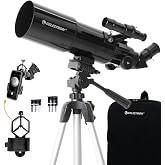 Celestron Travel Scope 80mm Telescope Kit with Backpack, Smartphone Adapter | 80mm Refractor Telescope Kit, Large Lens for Planets &amp; Deep-Sky, Includes Smartphone Adapter &amp; Backpack, Beginner-Friendly