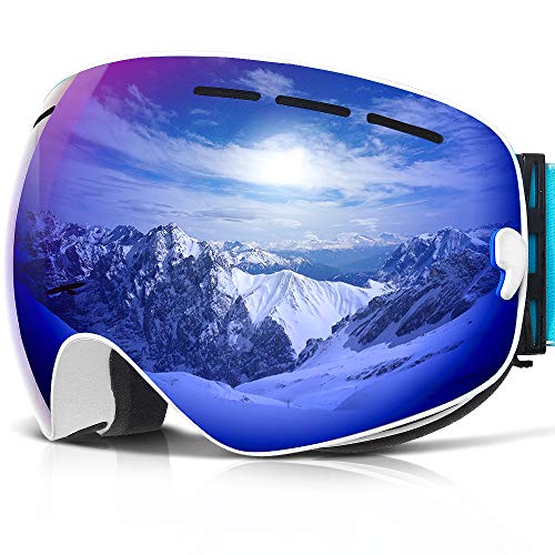COPOZZ Ski Goggles, G1 OTG Snowboard Snow Goggles for Men Women Youth