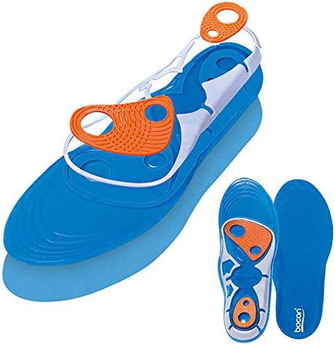 Bocan Gel Sports Insoles, Athletic Shoe Inserts for Work Boots and Running Shoes (Men's Size 8-13)