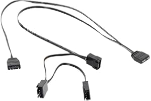 Aer2 Fan RGB Adapter Cable 5v 3Pin Motherboard ARGB 1 to 3 Light Synchronization Cables
