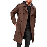 Sobretodo Para Hombre Ohmzyzo Men's Casual Trench Coats Slim Fit