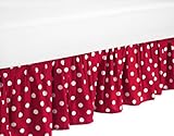 PolkaDot Ladybug Bed Skirt for Toddler Bedding Sets by Sweet Jojo Designs