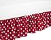 PolkaDot Ladybug Bed Skirt for Toddler Bedding Sets by Sweet Jojo Designs