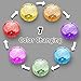 GIGALUMI Christmas Outdoor Solar Garden Lights, 3 Pack Cracked Glass Ball Solar Garden Stake Light, Solar Powered Lights Outdoor Multi-Color Changing LED Light for Garden, Patio, Backyard