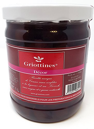 Grandes Brennereien Peurex - Griottines 'Décor' Morello Kirschen mit Stielen in Likör und Kirsch 1liter – Bild 3