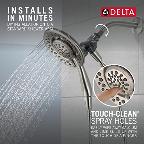 Delta Faucet 4Spray In2ition 2in1 Dual Shower Head with Handheld