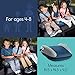 Hiccapop Uberboost Inflatable Booster Car Seat | Blow up Narrow Backless Booster Car Seat for Travel | Portable Booster Seat for Toddlers, Kids, Child | Navy Blue/Gray