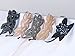 Alilang 1920s Black Beaded Leaf Flapper Headband