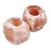 Oumai Himalayan Salt Candle Holders (Set of 4) | Decorative 2-3Lbs Natural Shape Rock Salt Candle Holders for Tea Lights | Natural Air Purifying Salt Crystal Tea Light Candle Holder Gift Set