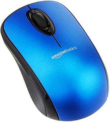 Amazonbasics Wireless Computer Mouse With Usb Nano Receiver Blue 5 Pack