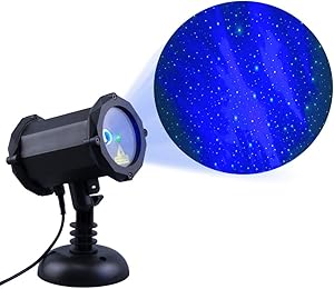 Dalanpa Star Sky Laser Projector Light with LED Blue Aurora Light Christmas Lights Suitable for Bedroom Decoration, Family Party, KTV, Dance Halls, Clubs, Bars, Kids Party, Dance Floor