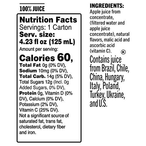 TROPICANA 100% JUICE BOX, APPLE JUICE, 4.23OZ (PACK OF 44) – REAL FRUIT JUICES, VITAMIN C RICH, NO ADDED SUGARS, NO ARTIFICIAL FLAVORS