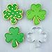 Ann Clark Cookie Cutters 4-Piece St. Patrick's Day Cookie Cutter Set with Recipe Booklet, Shamrock, Irish Sweater, Rainbow, Pot of Gold