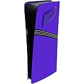 Cover Plates for PS5 Pro Digital Edition Console with Cooling Vents, Shell Panels Compatible with PlayStation 5 Pro Accessories Protective Replacement Faceplate (Purple)