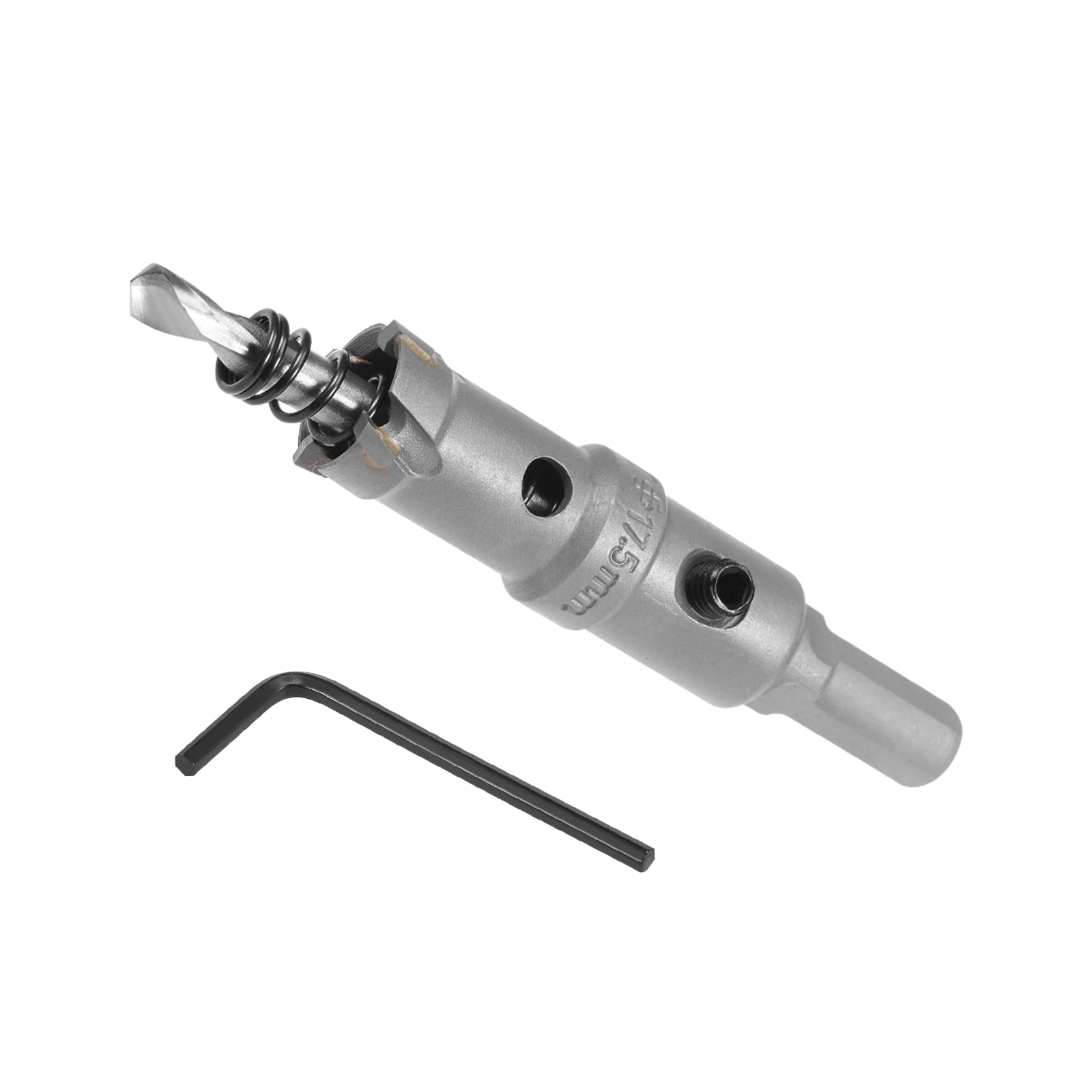 CoCud Hole Saw, 17.5mm Cutting Diameter, Carbide Tipped Tooth Hole Cutter Drill Bit - (Applications: for Stainless Steel Sheet Metal), 1-Piece