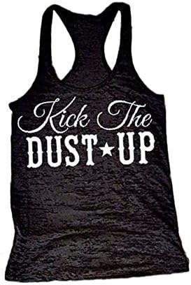 Topekata Kick The Dust Up Women Printed Sleeveless Vest BKXL