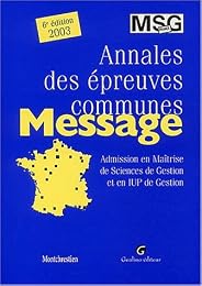Annales des épreuves communes