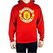 MANCHESTER UNITED FOOTBALL LOGO UNISEX RED HOODIE XLARGE