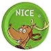 Grinch Christmas Naughty & Nice Party Supply Set - Disposable Paper Desert Plates - Serves 16