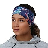 TrailHeads Women's Print Ponytail Headband - 12 Prints  - Made in USA - Cityscape