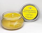 Sage & Pomegranate Beeswax Candle - Pure Organic Beeswax - Essential Oil Candle - Handmade, 6oz
