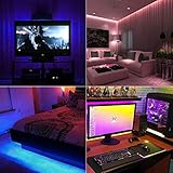LED Strips Lights, 2.0M/6.56ft USB TV Backlights with 16 Colors and 4 Modes for 40-60 inch HDTV/PC Monitor, SMD 5050 Bias Lighting with 17-Key Remote Control (4X0.5M)