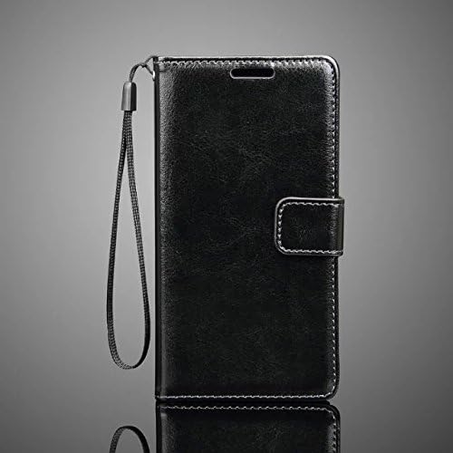 iPhone 7 Wallet Case with Extra Card &amp; Cash Slots &amp; Magnetic Flap, Anti-Slip PU Leather Cover TPU Casing for Apple iPhone 7 (Black)