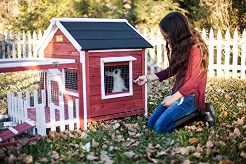 Advantek The White Picket Fence Rabbit Hutch