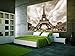 Photo Wallpaper – Eiffel Tower – Picture Decoration France Capital Paris City Landmark Architectural Monument Radio Tower Look-Out Image Decor Wall Mural (82.7x55.1in - 210x140cm)