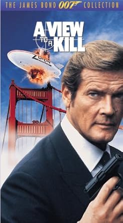 Amazon Com Bond View To A Kill Vhs Roger Moore Christopher Walken Tanya Roberts Grace Jones Patrick Macnee Patrick Bauchau David Yip Fiona Fullerton Manning Redwood Alison Doody Willoughby Gray Desmond Llewelyn Alan