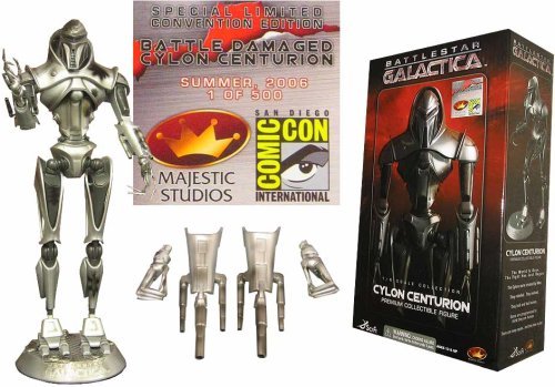 Battlestar Galactica 1/6 Scale Battle Damaged Cylon Centurion Premium Collectible Action Figure SDCC Exclusive