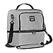 YAKAON Premium Lunch Bag, Insulated Leakproof Lunch Box Durable Portable with 2 Separated Compartments for Kids Girls Boys Women and Men Perfect for Work/School/Travel