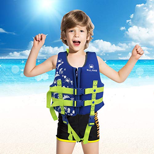 IvyH Kids Swimming Vest - Children Kids Float Jacket Vest Swimming Training Floating Swimsuit Buoyancy Swimwear Swimming Aid Vest - Thumbnail 6