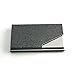 Partstock(TM) Business Name Card Holder Luxury PU Leather & Stainless Steel Multi Card Case, Crisp & Ready To Impress, with Magnetic Shut.(Dark Gray)