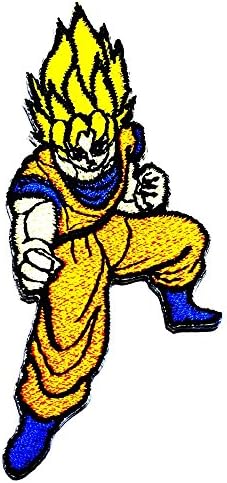 Dragon Ball Dragonball Z Dokkan Super Saiyan Son Goku Battle Superhero Super Hero Movie Cartoon Comics Logo Patch Sew Iron on Embroidered