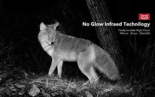 Usogood Trail Game Camera with 32GB Memory Card 20MP 1080P Night Vision Hunting Camera Motion Activated IP66 Waterproof 2.4" LCD for Outdoor Wildlife, Garden, Animal Scouting and Security Surveillance - Thumbnail 4