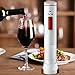 Famili FM700WR Electric Wine Opener Rechargeable Corkscrew Wine Bottle Opener with Foil Cutter, Opens up to 180 bottles with one charge, Pearl White