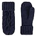 ANDORRA 3 in 1 Women Soft Warm Thick Cable Knitted Hat Scarf & Gloves Winter Set