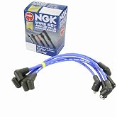 NGK Spark Plug Wire Set compatible with MG MGB 1.8L L4 1969-1980 | Fixes misfire, rough idle and surge from cracked plug wires; complete wire set; clears P0300. OE replacement.