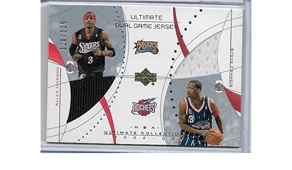 allen iverson jersey card