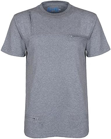 AyeGear T3 Tshirt with 3 Discreet Pockets, Premium Quality, Ultra Soft Touch Feel, Sports and Travel Tshirt