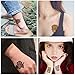 COKOHAPPY Day of the Dead Sugar Skull Temporary Tattoos (96 Counts), Halloween Face Tattoo Sticker Black Skeleton Web Red Roses Tattoo for kids Boys Girls Mexican Halloween Decor Party