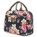 LOKASS Lunch Bag Cooler Bag Women Tote Bag Insulated Lunch Box Water-resistant Thermal Lunch Bag Soft Liner Lunch Bags for women/Picnic/Boating/Beach/Fishing/Work (Peony)