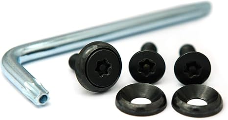 Amazon ナンバープレート用ボルト ピントルクスサラ ステンレス ブラック 3本 工具セット M6 六角穴付きボルトキット 産業 研究開発用品 通販