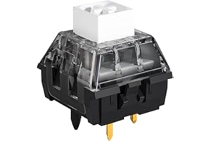 KAILH Box White Brown Red V2 5 Pin Mechanical Switches for Gaming Keyboard Clicky Tactile Linear (110pcs, Box V2 White)