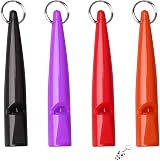 kuou 4 Pcs Professional Dog Whistles High Pitch Plastic Training Whistles with view 2