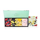 Osulloc Memory in Jeju Blended Organic Green Tea for Gift (Moon Flower Over Looking Sea, Stone Fence Enveloped In Tangerine Flower, Camellia Flower, Cherry Blossom) (4 Product X 5EA)