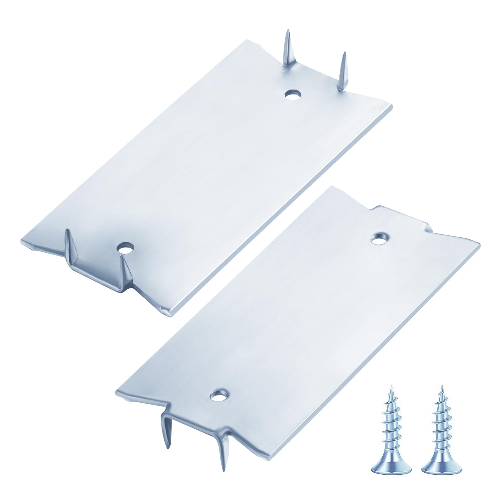 Photo 1 of Wensilon(190 pcs) Zinc 1.5X3 Inch 16-Gauge Anti-Nail Protection Plate Shield, Nail Plate for Wood Studs, Steel Cable Wire Protector Plate with Sharp Pointed Prongs for Protection Plumbing and Wiring