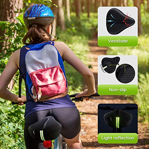Yosky Wide Gel Bike Seat Cover (11 inches x 10 inches), Extra Large